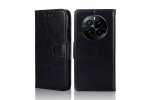 Чехол-книжка MyPads для Realme GT5 Pro, противоударный, с магнитом, черный